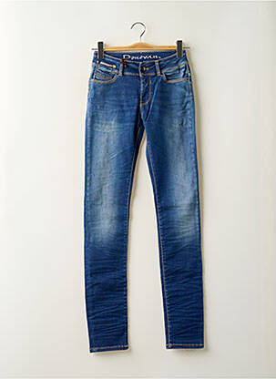 Jeans coupe slim stretch taille basse bleu DONOVAN femme
