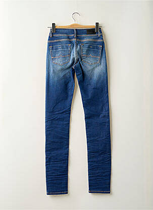 Jeans coupe slim stretch taille basse bleu DONOVAN femme