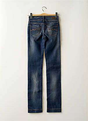 Jeans coupe droite stretch taille basse bleu TEDDY SMITH femme