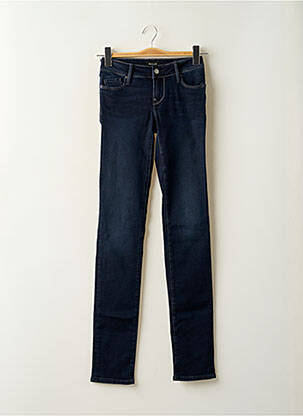 Jeans coupe slim taille basse taille basse bleu TEDDY SMITH femme