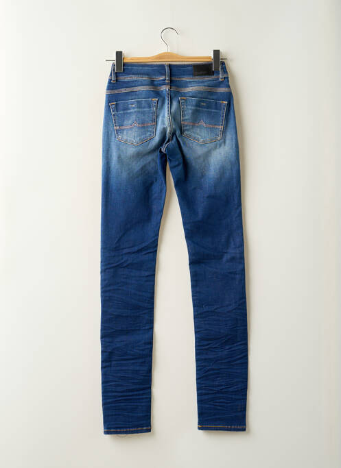 Jeans coupe slim stretch taille basse bleu DONOVAN femme