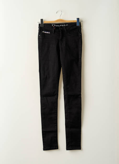 Jeans skinny stretch taille basse noir DONOVAN femme