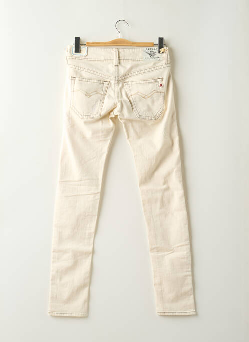 Jeans coupe slim beige REPLAY pour femme