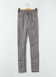 Jeans coupe slim stretch taille haute gris CHEAP MONDAY femme