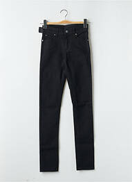 Jeans coupe slim stretch taille haute noir CHEAP MONDAY femme