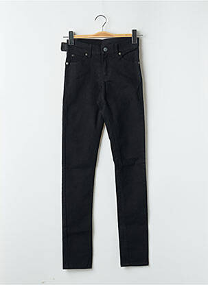 Jeans coupe slim stretch taille haute noir CHEAP MONDAY femme