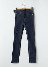 Jeans coupe slim tissage brut taille haute bleu CHEAP MONDAY femme