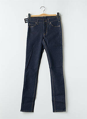 Jeans coupe slim tissage brut taille haute bleu CHEAP MONDAY femme