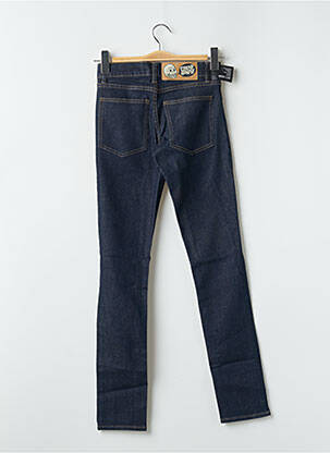 Jeans coupe slim tissage brut taille haute bleu CHEAP MONDAY femme