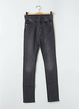 Jeans coupe slim stretch taille haute gris CHEAP MONDAY femme