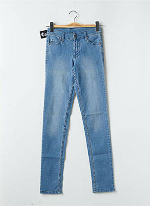 Jeans coupe slim stretch taille haute bleu CHEAP MONDAY femme