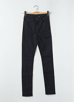 Jeans coupe slim stretch taille haute noir CHEAP MONDAY femme