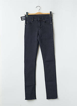 Jeans coupe slim stretch taille haute noir CHEAP MONDAY femme