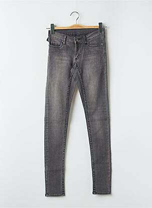 Jeans coupe slim stretch taille normale gris CHEAP MONDAY femme