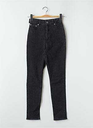 Jeans coupe slim stretch taille haute noir CHEAP MONDAY femme