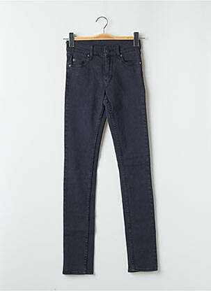 Jeans coupe slim stretch taille haute noir CHEAP MONDAY femme