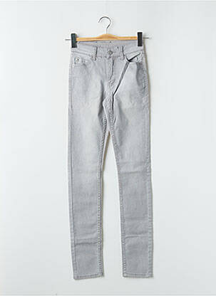 Jeans skinny taille haute taille haute gris CHEAP MONDAY femme