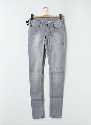 Jeans coupe slim stretch taille normale gris CHEAP MONDAY femme