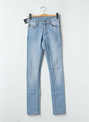 Jeans coupe slim stretch taille haute bleu CHEAP MONDAY femme