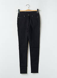 Jeans coupe slim stretch taille haute noir CHEAP MONDAY femme