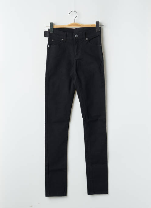 Jeans coupe slim stretch taille haute noir CHEAP MONDAY femme