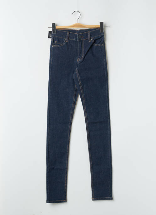 Jeans coupe slim poches taille haute bleu CHEAP MONDAY femme