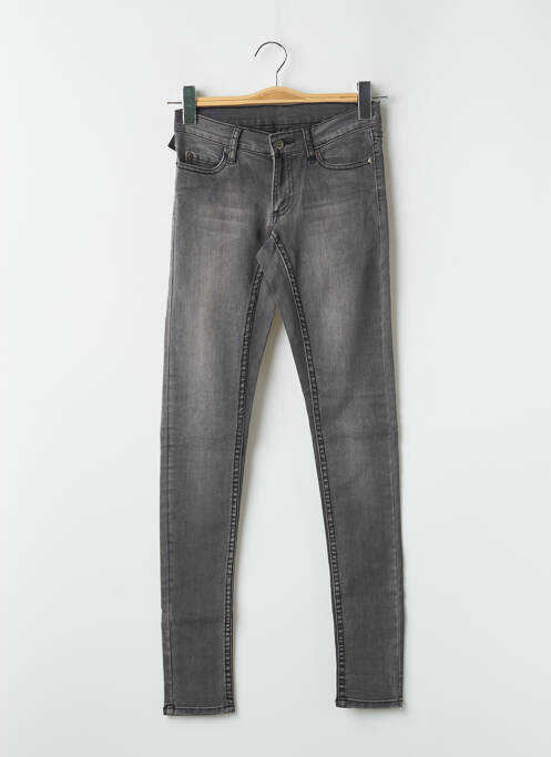 Jeans coupe slim gris CHEAP MONDAY pour femme