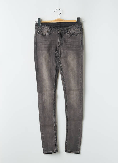 Jeans coupe slim gris CHEAP MONDAY pour femme