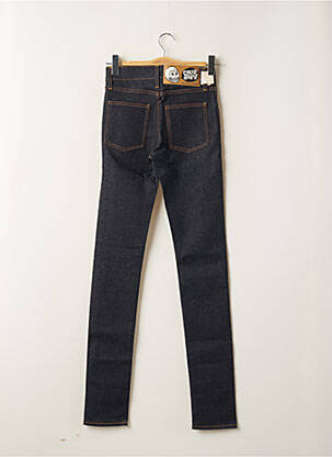 Jeans coupe slim tissage brut taille haute bleu CHEAP MONDAY femme