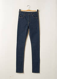 Jeans coupe slim tissage brut taille haute bleu CHEAP MONDAY femme