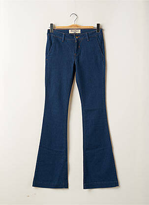 Jean coupe flare stretch taille normale bleu REIKO femme