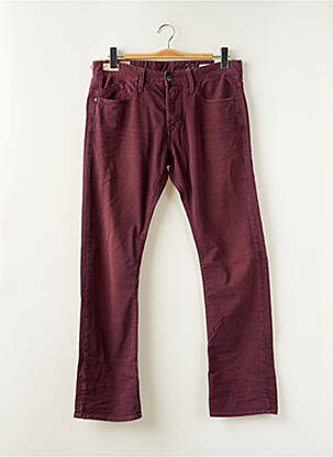 Pantalon droit taille normale taille normale violet REPLAY homme