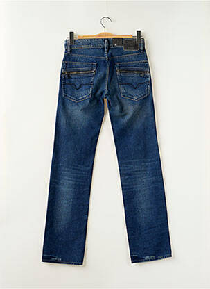 Jeans coupe droite effet usé délavé taille normale bleu GUESS homme