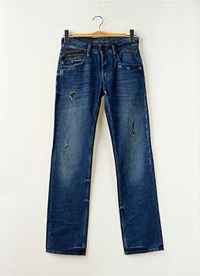 Jean Crop Conique Guess Homme Taille 33 - Bleu Opulent Délavé, Destruction, Neuf Avec étiquettes