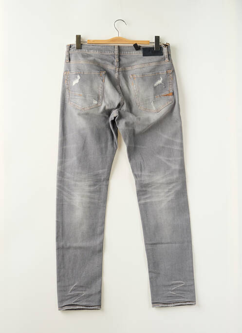 Jeans coupe slim gris LE TEMPS DES CERISES pour homme