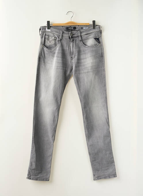 Jeans coupe slim gris REPLAY pour homme