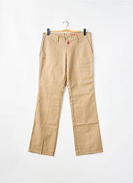 Pantalon chino tissage popeline taille normale beige BE YOU K femme