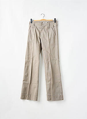 Pantalon chino tissage popeline taille normale gris BE YOU K femme