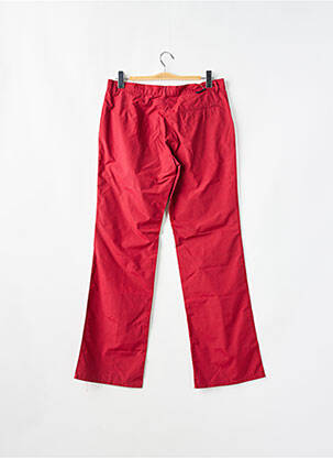 Pantalon droit tissage popeline taille normale rouge BE YOU K femme