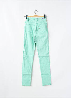 Jeans coupe slim stretch taille normale vert BONAVENTURE femme