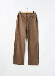 Pantalon droit stretch taille normale marron CHEYENNE femme