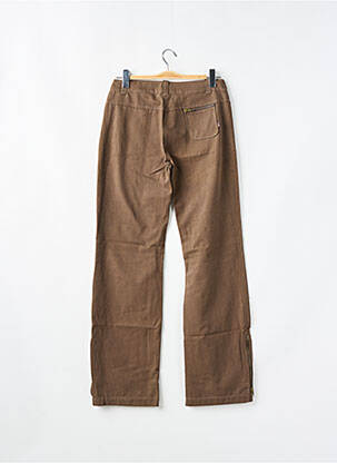 Pantalon droit stretch taille normale marron CHEYENNE femme