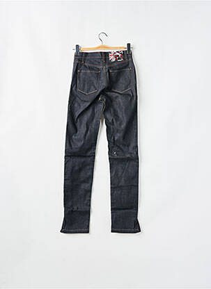 Jeans coupe slim tissage brut taille normale noir DEEP SOUL femme