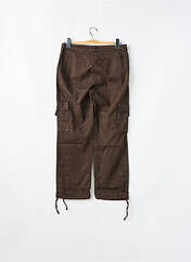 Pantalon cargo marron CHEYENNE pour femme seconde vue