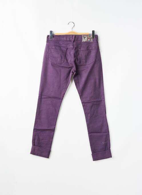 Jeans coupe slim violet BE YOU K pour femme