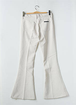 Pantalon droit fermeture zippée sous rabat boutonné gris FREEMAN T.PORTER femme