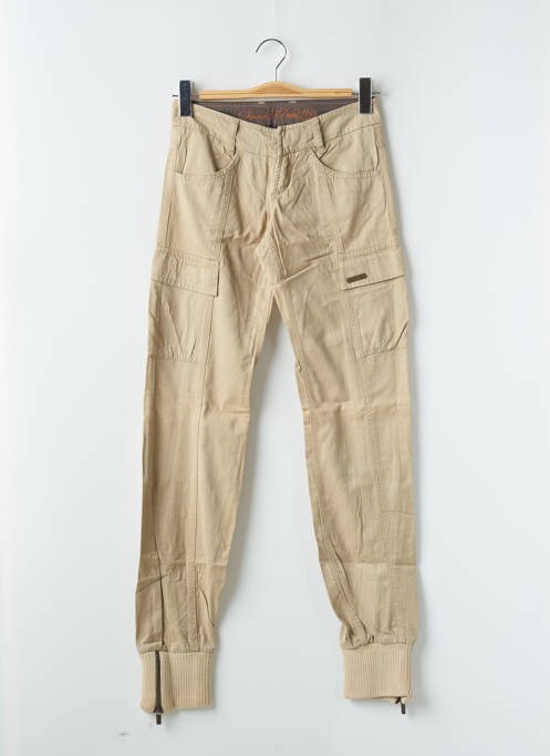 Pantalon cargo beige FREEMAN T.PORTER pour femme