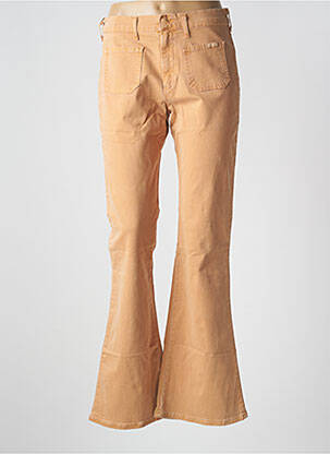 Pantalon flare stretch taille haute orange CIMARRON femme