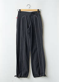 Pantalon droit tissage popeline taille haute gris KANA BEACH femme