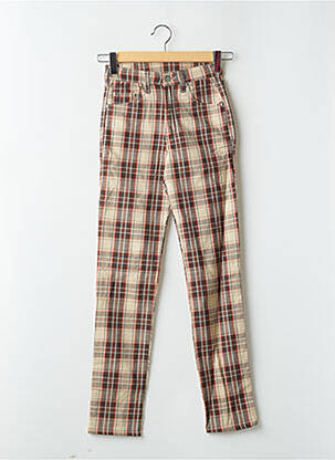 Pantalon slim poches taille haute marron CIMARRON femme